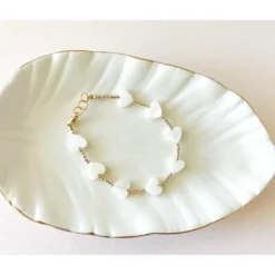 Little Lunds Co Jewelry Love Heart + Gold Bracelet