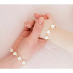 Little Lunds Co Jewelry Love Heart + Gold Bracelet