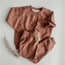 Minikane Two-Piece Sets Cream Organic Cotton Two Piece Lounge Set