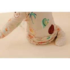 Retro Beach Bamboo Zip Sleeper + Ruffles - Arrows & Bow X Joss + J