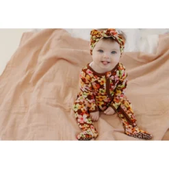 Sleepers Liberty Floral Bamboo Zip Sleeper + Ruffles - Arrows & Bow X Joss + J