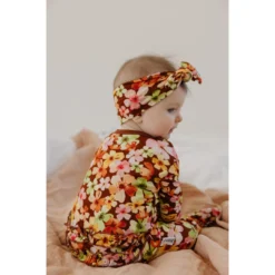 Sleepers Liberty Floral Bamboo Zip Sleeper + Ruffles - Arrows & Bow X Joss + J