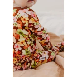 Sleepers Liberty Floral Bamboo Zip Sleeper + Ruffles - Arrows & Bow X Joss + J
