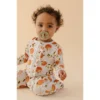 Orange Blossom Bamboo Zip Sleeper + Ruffles - Arrows & Bow X Joss + J Sleepers