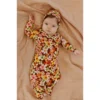 Liberty Floral Bamboo Knotted Gown - Arrows & Bow X Joss + J Preemie + Newborn