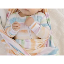 Sleepers Sunset Stripe Bamboo Zip Sleeper - Arrows & Bow X Joss + J