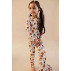Two-Piece Sets Orange Blossom Bamboo Lounge Set - Arrows & Bow X Joss + J