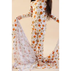 Two-Piece Sets Orange Blossom Bamboo Lounge Set - Arrows & Bow X Joss + J