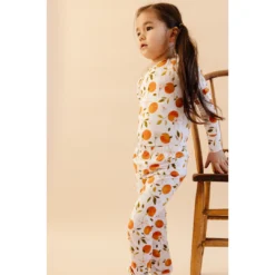 Two-Piece Sets Orange Blossom Bamboo Lounge Set - Arrows & Bow X Joss + J