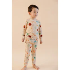 Two-Piece Sets Retro Beach Bamboo Lounge Set - Arrows & Bow X Joss + J