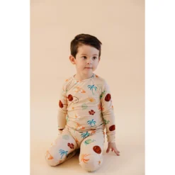 Two-Piece Sets Retro Beach Bamboo Lounge Set - Arrows & Bow X Joss + J