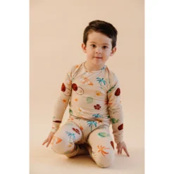 Two-Piece Sets Retro Beach Bamboo Lounge Set - Arrows & Bow X Joss + J