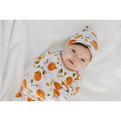 Orange Blossom Bamboo Swaddle - Arrows & Bow X Joss + J Joss + J The Label