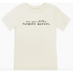 Tenth + Pine Farmer's Market Black + Natural Organic Tee Tops