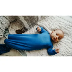 Three Little Tots Blue Knotted Gown