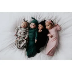 Three Little Tots Preemie + Newborn Emerald Knotted Gown