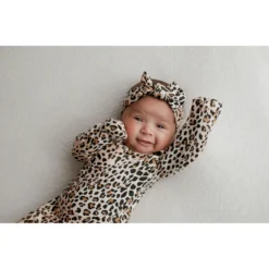 Three Little Tots Leopard Knotted Gown