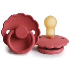 Frigg Scarlet Daisy Natural Pacifier
