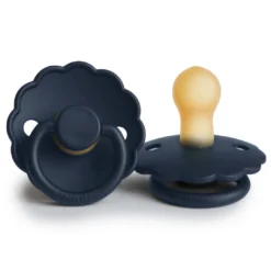 Frigg Dark Navy Daisy Natural Pacifier