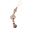 Mushie Pacifier Goods Sunny Wooden Rattle Pacifier Clip