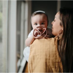 Mushie Dove Gray Ball Teether Toy 9 Mushie Dove Gray Ball Teether Toy