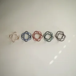 Mushie Dove Gray Ball Teether Toy