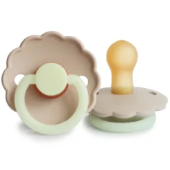 Frigg Croissant Night Daisy Natural Pacifier