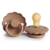 Frigg Peach Bronze Daisy Natural Pacifier