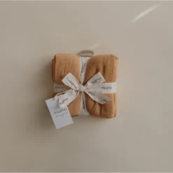 Mushie Bath Goods Fall Yellow 3-pack Muslin Cloths