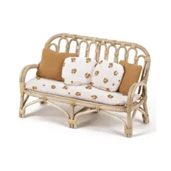 Double Minikane Rattan Bench Dolls + Plushies