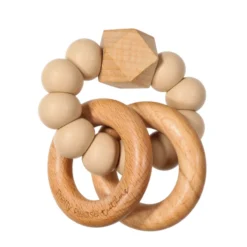 Pretty Please Teethers Oat Sawyer Xl Teething Ring Rattle Toy Toys