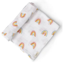 Pehr Swaddles + Blankets Rainbows Organic Swaddle