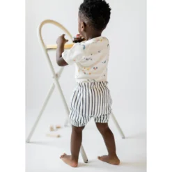 Pehr Blue Pinstripe Shorts Bottoms