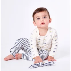 Pehr Blue Stripe Harem Pants