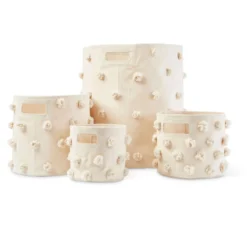 Pehr Decor Natural Pom Pom Pint Basket