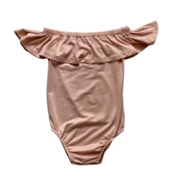 Bailey's Blossoms Blush Flutter Sleeve Leotard