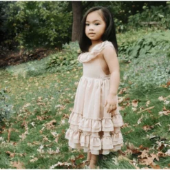 Bailey's Blossoms Dresses Champagne Ruffle Maxi Dress