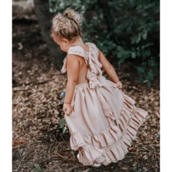 Bailey's Blossoms Dresses Champagne Ruffle Maxi Dress