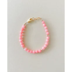 Little Lunds Co Pink Coral Bubble Bracelet Jewelry