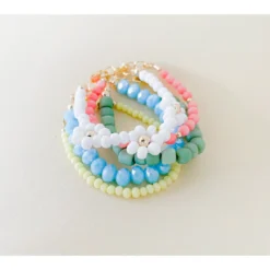 Little Lunds Co Pink Coral Bubble Bracelet Jewelry