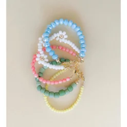 Little Lunds Co Pink Coral Bubble Bracelet Jewelry