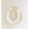 Little Lunds Co Jewelry White Bubble + Gold Double Bracelet