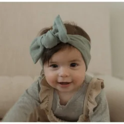 Mae + Skye Soft Sage French Terry Headwrap Headwear