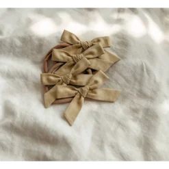 Mae + Skye Honey Petite Schoolgirl Bow Nylon Headband Headwear