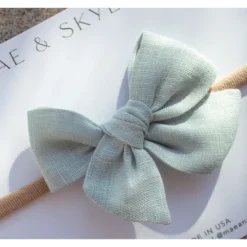 Mae + Skye Meadow Mini Pinwheel Bow Nylon Headband