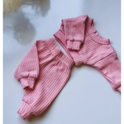 Bubblegum Pink Minikane Lounge Set + Headband