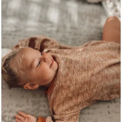Minikane Overalls + Rompers Copper Long Sleeve Bubble Romper