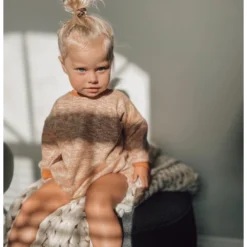 Minikane Overalls + Rompers Copper Long Sleeve Bubble Romper