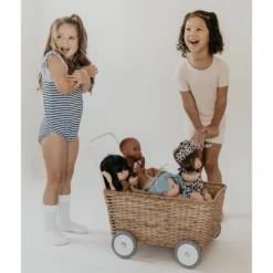 Joss + J Leotards Navy Stripes Bamboo Flutter Sleeve Leotard