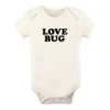 Tenth + Pine Love Bug Black + Natural Organic Onesie